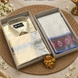 Couples Combo – Ivory, Silver & Blue