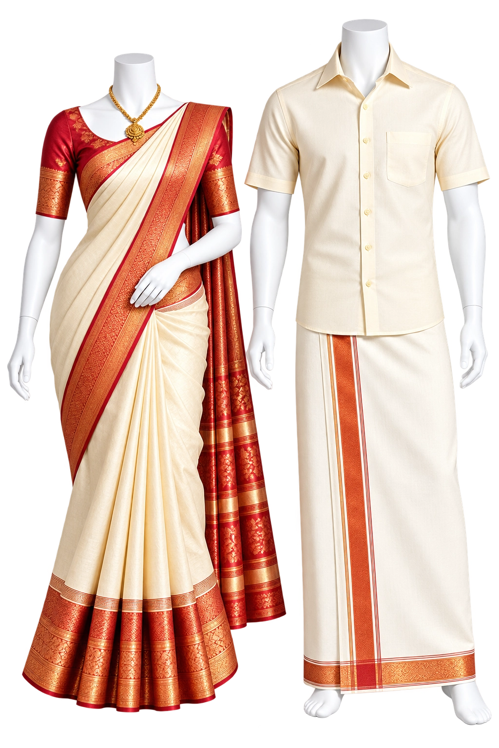 Couples Combo – Cream & Copper