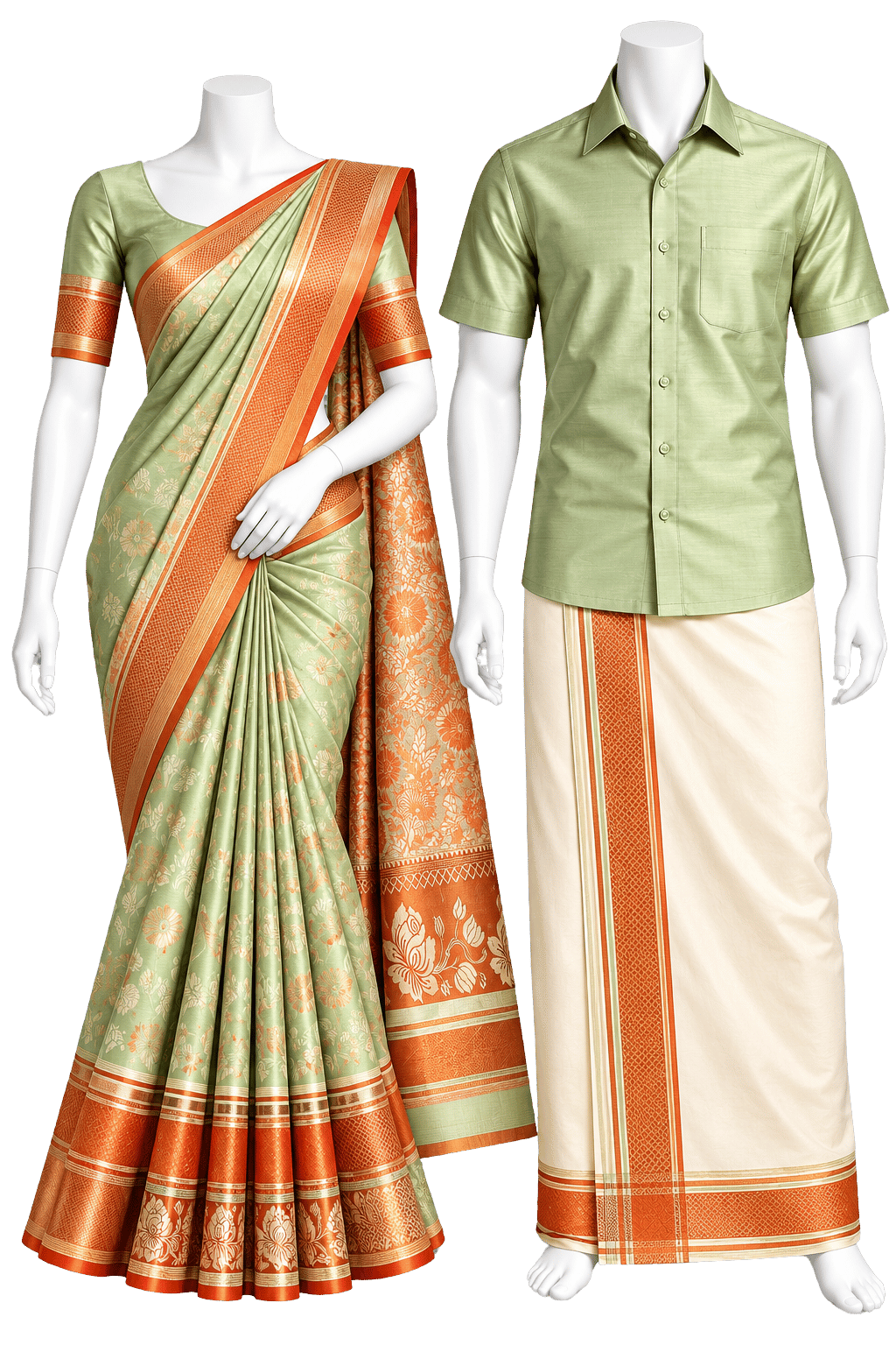 Couples Combo – Pistachio Green & Copper
